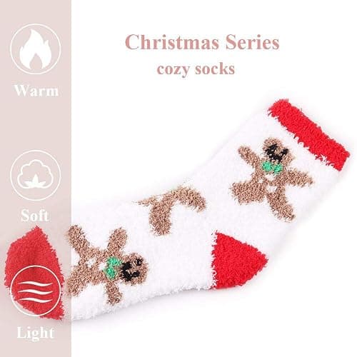 HIALTODAY Winter Fuzzy Socks Womens Cozy Fluffy Warm Socks for Women Mom,Birthday Christmas Gifts for Her thumbnail 5