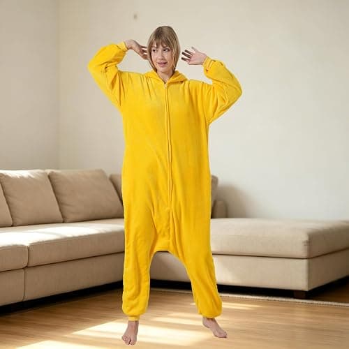 AOIVBT Unisex Adult One Piece Halloween Costume, Men Women Animal Onesie Pajamas thumbnail 3