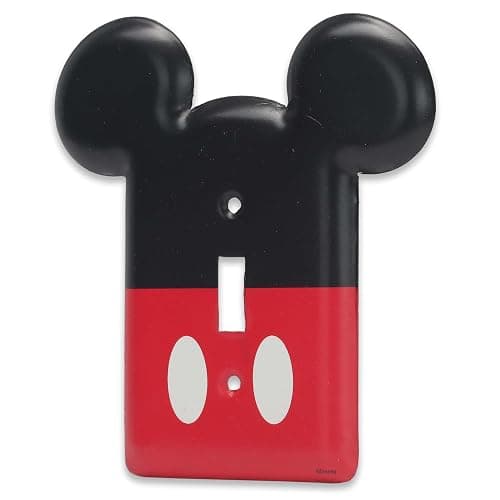 Disney Mickey Mouse Metal Light Switch Plate - Mickey Mouse Switch Plate Decoration for Kids' Bedroom, Play Room or Movie Room thumbnail 3
