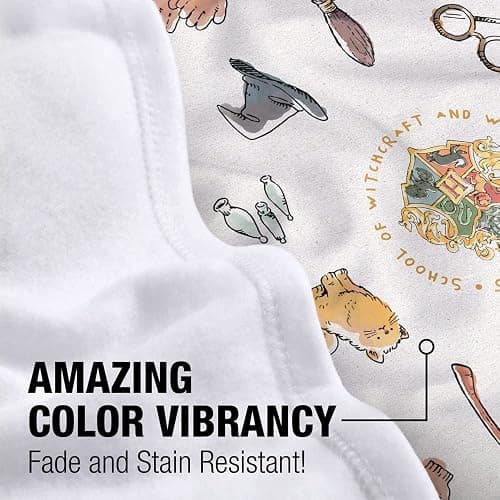 Harry Potter Lightweight Baby Blanket, 30"X40", Whimsical Icons Unisex for Infants Girls & Boys thumbnail 3