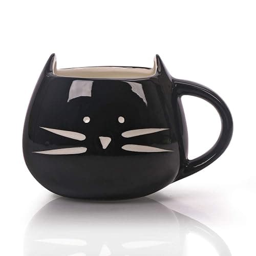 BUYNEED Funny Cute Ceramic Animal Cat Coffee Mug 12 oz Cat Lovers Kitty Tea Mugs Gifts for Women Girls Kids - Image 1
