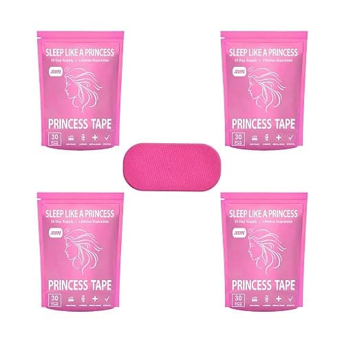 joxipe (4 Packs) Pink Anti-snoring Strips Improve Nasal Breathing and Reduce snoring. Gentle Transparent Tape Strips, Painless Removal and Low-Allergy Tape - Sleep Mouth Tape - Image 1
