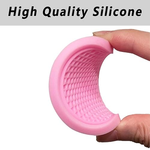 ZSDY Car Cup Coaster, 4PCS Universal Auto Non-Slip Cup Holder Embedded in Ornaments Silicone Coaster, Car Interior Accessories Sets, Pink thumbnail 6