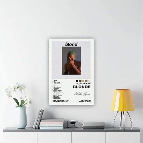 GAECFOH Frank Ocean Blonde Album Poster Canvas Poster Bedroom Decor Sports Landscape Office Room Decor Gift Unframe-style Unframe-style12x18inch(30x45cm) thumbnail 6