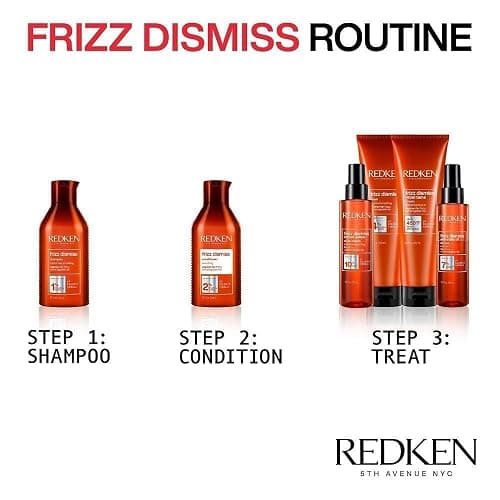 Redken Frizz Dismiss Instant Deflate Sulfate-Free Oil-In-Serum For Frizzy Hair - Enhances Smoothness and Shine With Babassu Oil thumbnail 4