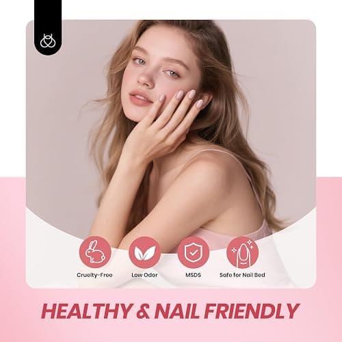 Beetles Jelly Gel Nail Polish Set - 6 Colors Neutral Fall Gel Polish Kit Nude Pink Red Brown Sheer Gel Translucent Effect Soak Off UV DIY Manicure French Nail Art Salon Gift for Girls Women thumbnail 6