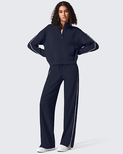 G4Free Smoofit Modal Soft Women's Half-Zip Sweatshirts Pullover Mock Neck Casual Tops with Pockets thumbnail 7