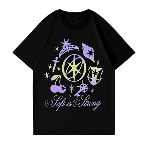 Women Katseye Shirt Girls Crewneck Short Sleeve Tops Katseye Merch for Fans thumbnail 3