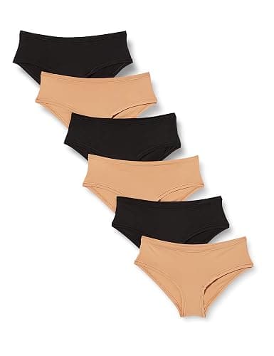 Amazon Essentials Women's Breathable Microfibre Seamless Panties (Available in Plus Size), Pack of 6 - Image 1