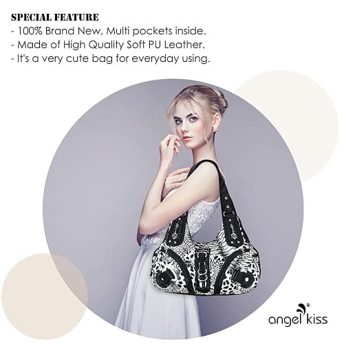 Angelkiss Hobo Purses and handbags for Women Satchel Handbag Women Purses Large Daily Shoulder Bags thumbnail 3