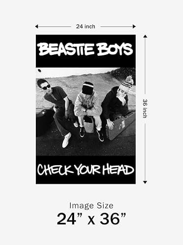 BUY ART FOR LESS Officially Licensed Beastie Boys - Check Your Head 1992 Album Art Poster - 36 x 24 Inch - Decorative Print - Poster Paper - Ready to Frame thumbnail 3