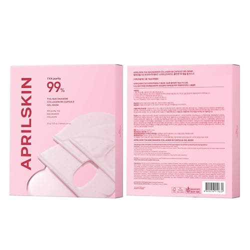 APRILSKIN TXA Pink Capsule Gel Mask | Overnight Face Mask for Glass Glow Skin I 99% High-Purity Tranexamic Acid 3 for uneven skin tone I Elasticity, Hydrating and Firming I Korean Skincare I 30g x 4ea thumbnail 9
