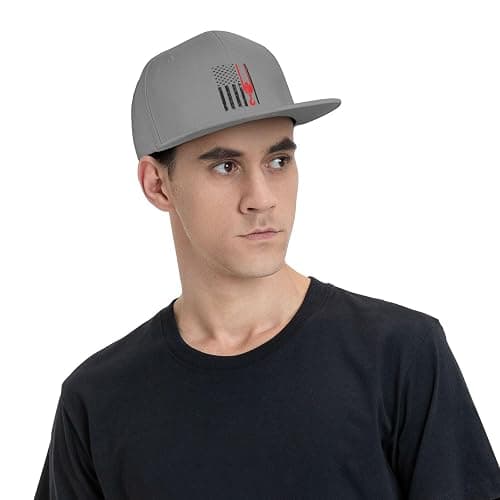 Patriotic Day Crane Operator USA Flag Snapback Hats for Men Women Baseball Cap Adjustable Flat Bill Hat thumbnail 8