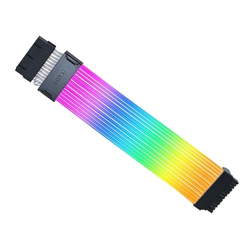 Lian Li Strimer Wireless 24 Pin with Controller (PW24-1W-T) - Addressable RGB Power Extension Cable - 2.4 GHz Wireless Control with 315mm; 12.4 Inch Length - Wireless Controller Included & Required thumbnail 8