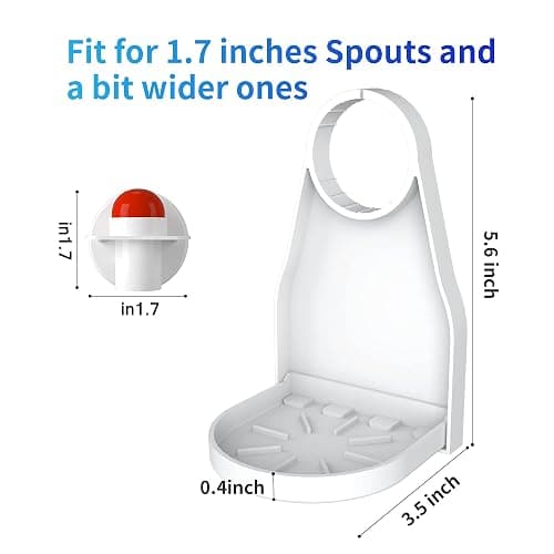 (2 Pack) Laundry Detergent Cup Holder Drip Catcher Organizer Clip Tight on Laundry Bottle Spouts, No More Leaks or Mess with Detergent and Fabric Softener in Laundry Room thumbnail 6
