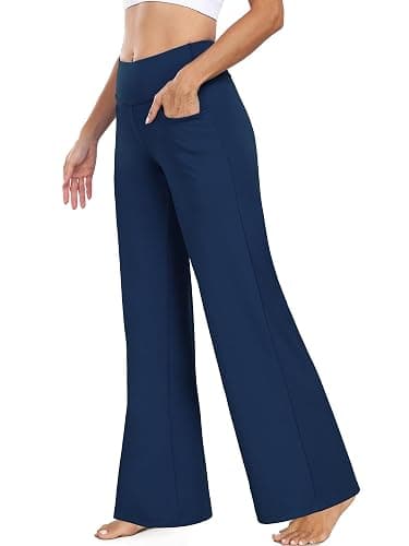 CADMUS High Waist Yoga Pants Women Wide Leg Pants with Pockets Stretch Dress Casual Lounge Petite/Regular/Tall thumbnail 6