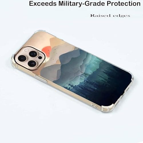 malegaon Sunset Nature Landscape Case for iPhone 16 Pro,Wilderness Night Art Painting,Soft TPU Full Cover Case for iPhone 16 Pro thumbnail 5