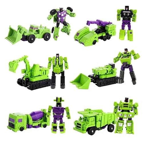 6 in 1 Transform Constructions Truck Toys Deformation Vehicles Combine Toy - Image 1