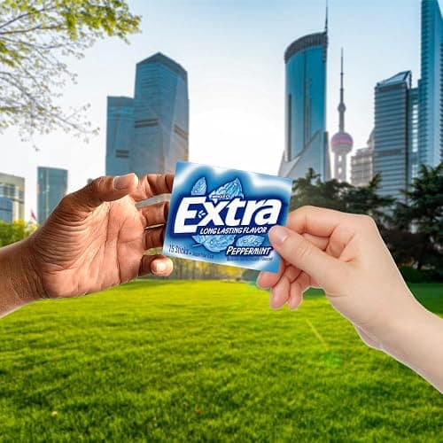 EXTRA Gum Peppermint, Sugar Free Chewing Gum, Bulk 3 Pack, 45ct | Peppermint gum flavor, sugar free chewing gum, bulk gum 3 pack, 45 sticks total, freshen breath thumbnail 5