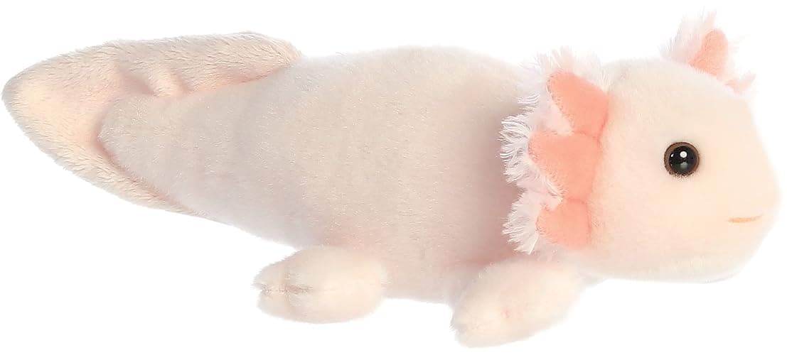 Aurora® Adorable Mini Flopsie™ Axel Axolotl Stuffed Animal - Mini Companions Ready for Playful Adventures - for Kids All Ages, Toddlers, Adults, and Families - Pink 10 Inches thumbnail 3