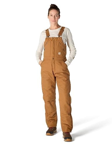 Carhartt Women's Loose Fit Washed Duck Insulated Biberall - Image 1