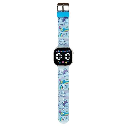 Cinnamoroll Kids Watch – LED Display, Square Case, Adjustable Plastic Strap, Collectible Tin – Perfect for Girls Who Love Cute Characters thumbnail 7