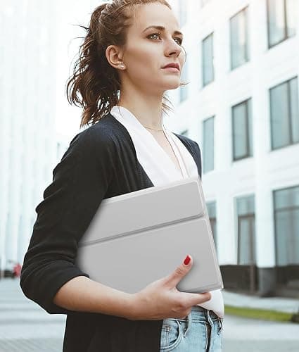 Hamile for iPad 11th 10th Generation Case with Keyboard - 7 Colors Backlit Wireless Detachable Folio Keyboard Cover with Pencil Holder for iPad A16 11-inch 2025 10th Gen 10.9 Inch 2022 (Light Gray) thumbnail 8