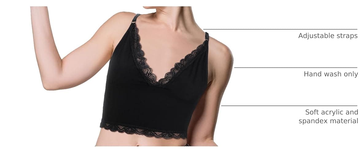 4 Pcs Women's Sleeveless Cami Crop Top Camisole Lace Trim V Neck Spaghetti Strap Tank Tops for Women Girl Ribbed Rave Clothes thumbnail 4