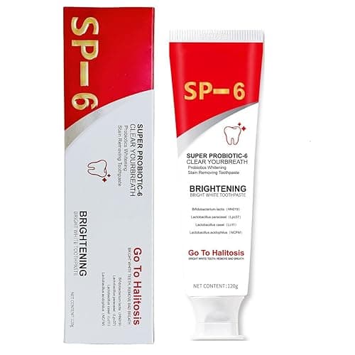 Sp-6 Probiotic Toothpaste, Stain Removing Promotes Healthy Teeth Fresh Breath Sp-6 Ultra Whitening Toothpaste.(1Pcs) - Image 1
