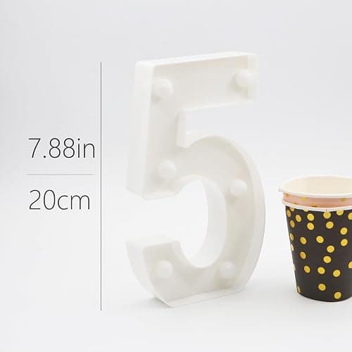 H: 7.88 Inches Light Up Numbers 16 Sign for Party Decor, Happy 16th Birthday Decorations for Boys, Sweet 16 Party Centerpieces Table Decorations for Girls thumbnail 3