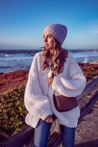 Women's Cardigan Soft Pocketed Long Sleeves Casual Knitted Open Front Cardigans Lightweight Sweaters thumbnail 5