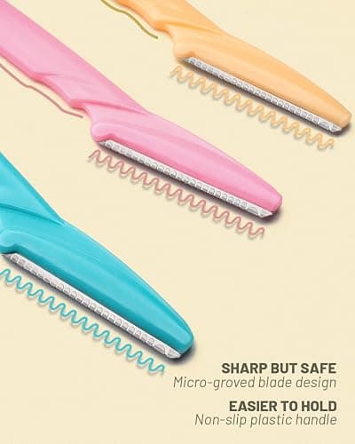 Eyebrow Razor for Women, 12 Pcs Dermaplaning Tool for Face Professional, Face Razor for Women Facial Hair Remover thumbnail 2