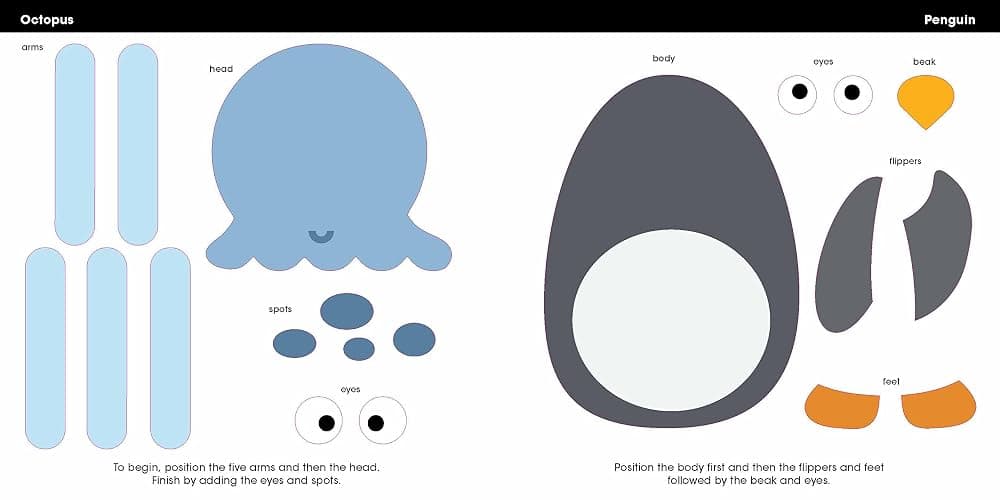 First Sticker Art: In the Ocean: Color By Stickers for Kids, Make 20 Pictures! (Perfect Christmas Gift, Stocking Stuffer for Ages 3+) thumbnail 5