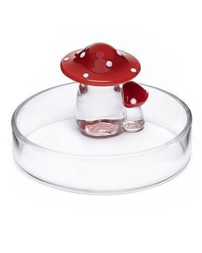 Niteangel Hamster Feeding & Food Bowls: Mushroom Glass & Chew-Resistant | Easy to clean & Stable Food Dish Feeding Bowls for Dwarf Syrian Hamsters Gerbils Mice Rats or Other Similar-Sized Small Pets thumbnail 6