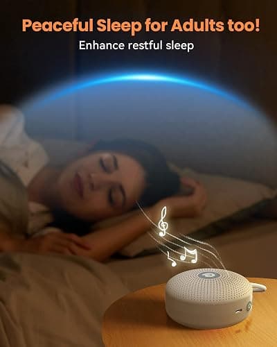 Dreamegg D11MAX, Portable White Noise Machine for Baby & Adults, Khaki | Sound Machine with 21 Soothing Sounds, USB Rechargeable, Powerful Battery, Ideal for Nursery, Travel, Home, Gift Choice thumbnail 7