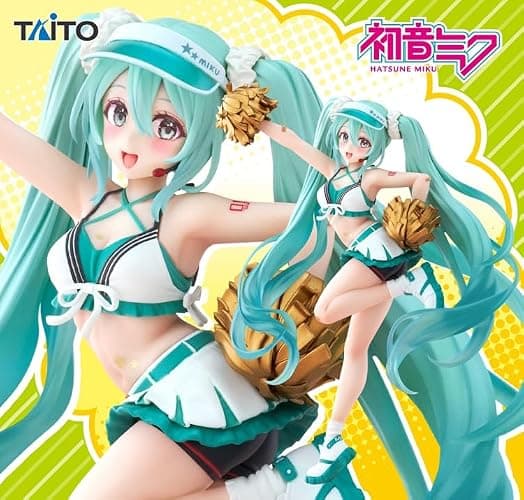 Taito Hatsune Miku Fashion Figure Uniform Hatsune Miku Statuette PVC Statue Fashion Uniform Ver. 18 cm, Black thumbnail 2