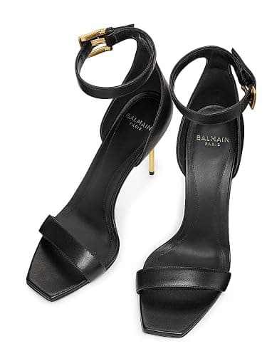 Balmain, Anthem 95MM Leather Sandals thumbnail 4