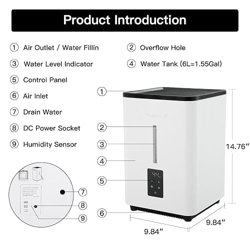 YougetTech Evaporative Humidifier (EH18S) thumbnail 2