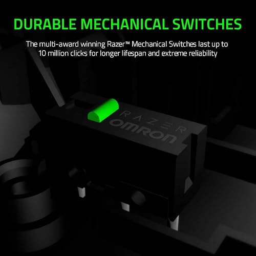 Razer DeathAdder Essential (2021) - Souris Gaming Filaire avec Capteur Optique de 6400 DPI (Design Ergonomique, 5 Boutons Programmables, Jusqu'à 10M de Clics) Blanc thumbnail 6