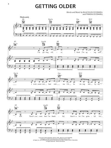 Billie Eilish - Happier Than Ever | Piano/Vocal/Guitar Sheet Music Songbook for Students and Fans | 15 Songs from Third Studio Album with Lyrics and ... Home Practice or Performance (Hal Leonard) thumbnail 5