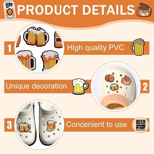 RAXLUPO 19 Pièces Applicable à Crocs Accessoires PVC Shoe Charms Charmes de Chaussure Chaussures Clips Décoration Mignon Charmant Chaussures Accessoires pour Chaussures thumbnail 3