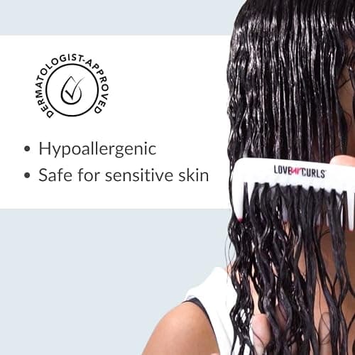 Love Ur Curls - Hydrating and Detangling Conditioner for Curly, Wavy, Kinky-Coily Hair 8.5oz (or 250ml) - Silicone Free for Moisturizing, Soft, Smooth Curls thumbnail 3