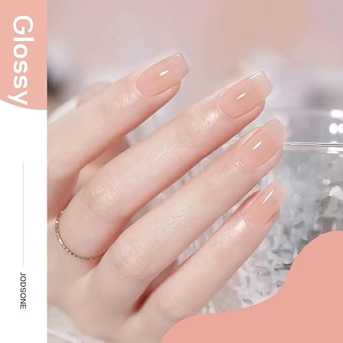 JODSONE Jelly Wheat Gel Nail Polish 10ml Pale Nude Soak Off LED Nail Polish Nail Color Salon Quality Long-Lasting Vegan & Cruelty-Free Low Odor Need U V Lamp Curing thumbnail 4