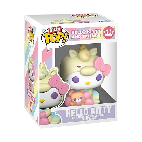 Funko Pop! Bitty: Sanrio - Keroppi, Hello Kitty (Unicorn Party), Pochacco, and Chase Mini Figure - 0.9 Inch (2.2 Cm) - Hello Kitty Collectable - Stackable Display Shelf Included - Gift Idea thumbnail 5