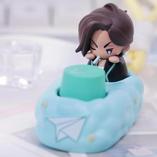 Bahomu Anime Blind Box, Random One Cute Alien Stage Series Mechanical Keycaps Mystery Box Figure, Collectable PVC Toys for Birthday Gifts thumbnail 7