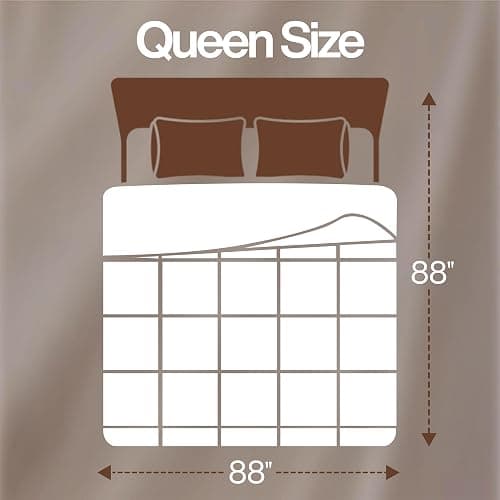 Utopia Bedding Queen Comforter, Duvet Insert, White, 88 x 88 Inches | Soft and Fluffy Down Alternative Bed Comforter, All Season, Breathable, Corner Tabs, Box Stitched, Durable, Machine Washable thumbnail 2