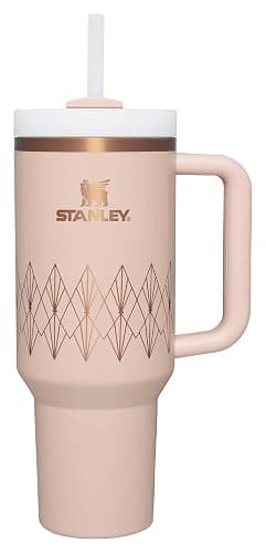 Stanley Quencher H2.O FlowState™ Tumbler 40 oz Blush Gloss Deco - Image 1
