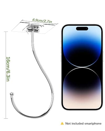 Banana Hook for Hanging Heavy-Duty 15Ib(Max) 2 Pack, Folding Banana Hanger Under Cabinet, Banana Holder Self Adhesive Traceless Clear for Keep Fresh & Kitchen Space Saving（16cm） thumbnail 2