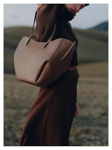 Large Capacity Tote Bag for Women, Fashion Vintage Shoulder Bag, Chic Leather Handbag Hobo Purse Work Bag. thumbnail 7