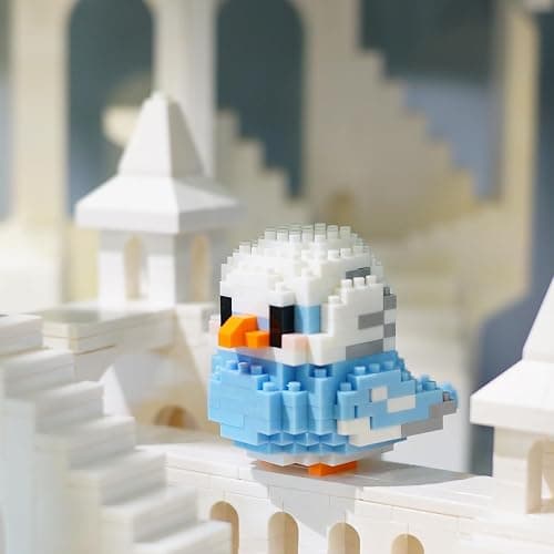 HJPLPXH Parrots Micro Mini Building Block Sets Birthday Gift for Kids, Animals Buildling Model Kits, Mini Bricks Birds Series Toys for Kids（6 Boxes） thumbnail 6